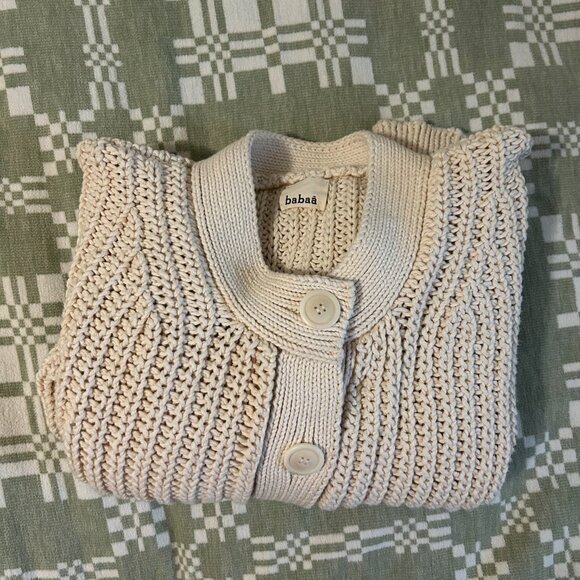Babaa cotton cardigan no8 natural - Picture 7 of 8